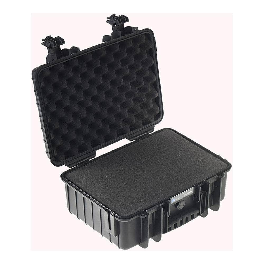 B&W International GmbH Black / Pluckable Foam BW4000/B/SI B&W Type 4000 Rugged Outdoor.Case - The Debug Store UK