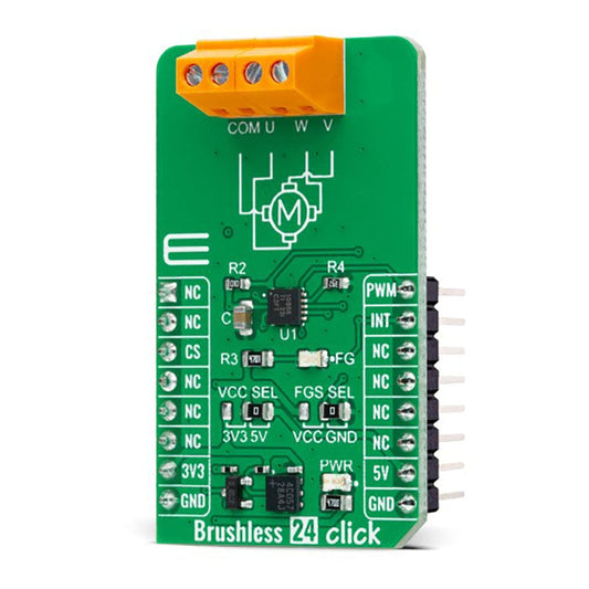 Mikroelektronika d.o.o. MIKROE-5478 Brushless 24 Click Board - The Debug Store UK