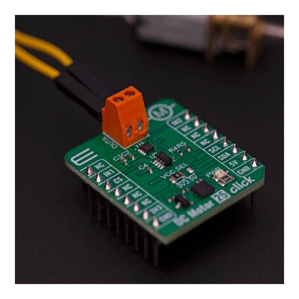 Mikroelektronika d.o.o. MIKROE-5523 DC Motor 25 Click Board - The Debug Store UK