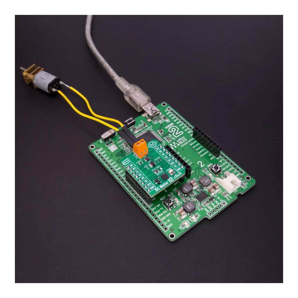 Mikroelektronika d.o.o. MIKROE-5523 DC Motor 25 Click Board - The Debug Store UK