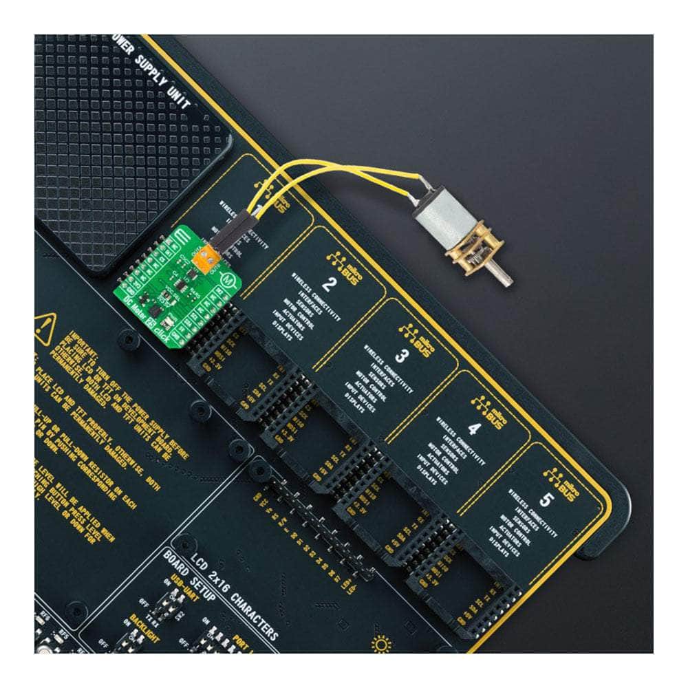 Mikroelektronika d.o.o. MIKROE-5523 DC Motor 25 Click Board - The Debug Store UK