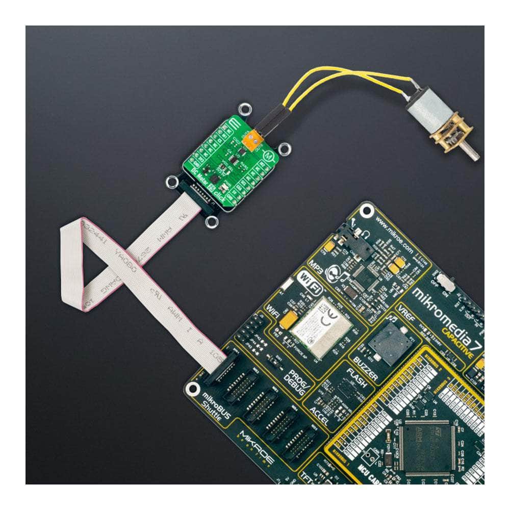 Mikroelektronika d.o.o. MIKROE-5523 DC Motor 25 Click Board - The Debug Store UK