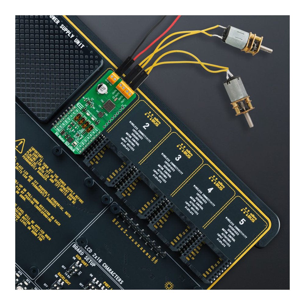 Mikroelektronika d.o.o. MIKROE-5655 DC Motor 26 Click Board - The Debug Store UK