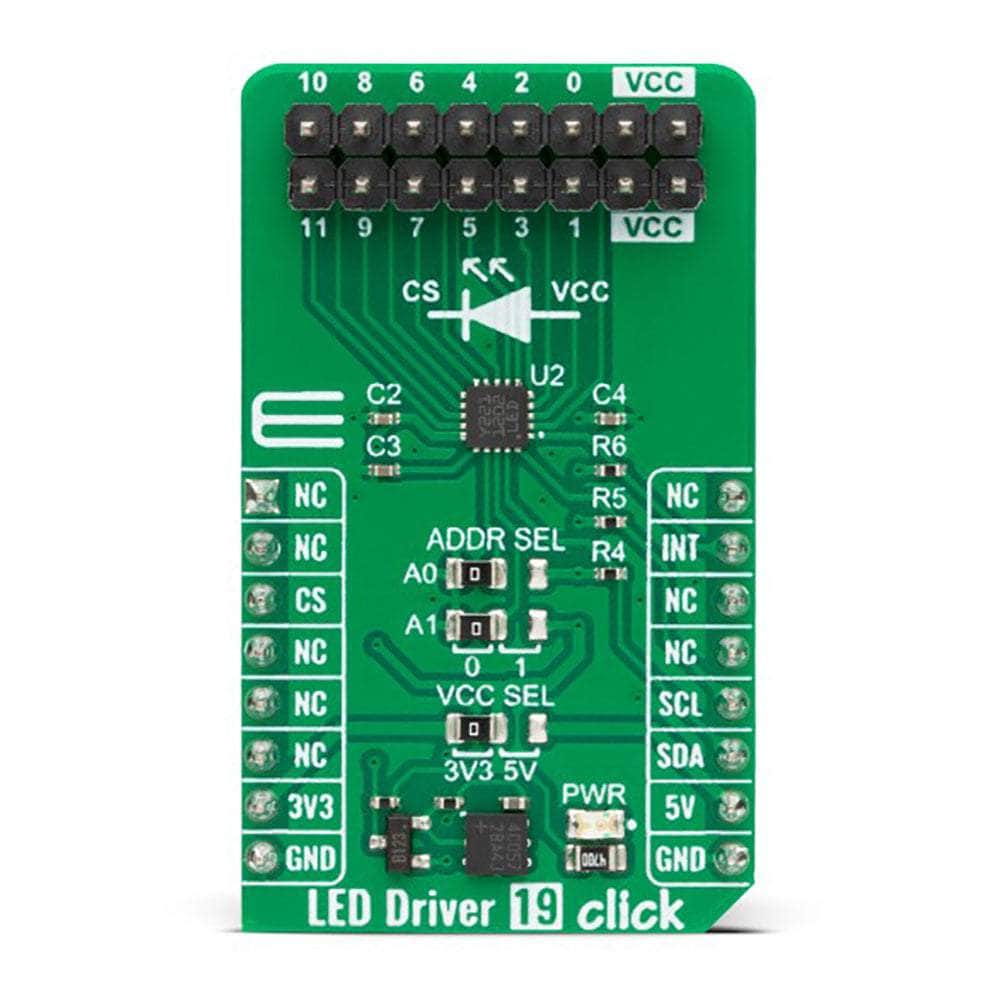 Mikroelektronika d.o.o. MIKROE-5639 LED Driver 19 Click Board™ - The Debug Store UK