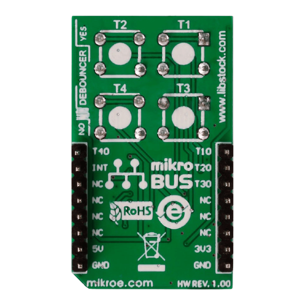Mikroelektronika d.o.o. MIKROE-2152 2x2 Key Click Board - The Debug Store UK