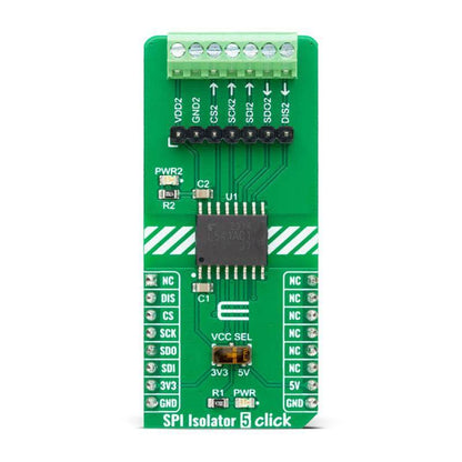 Mikroelektronika d.o.o. MIKROE-5179 SPI Isolator 5 Click Board™ - The Debug Store UK