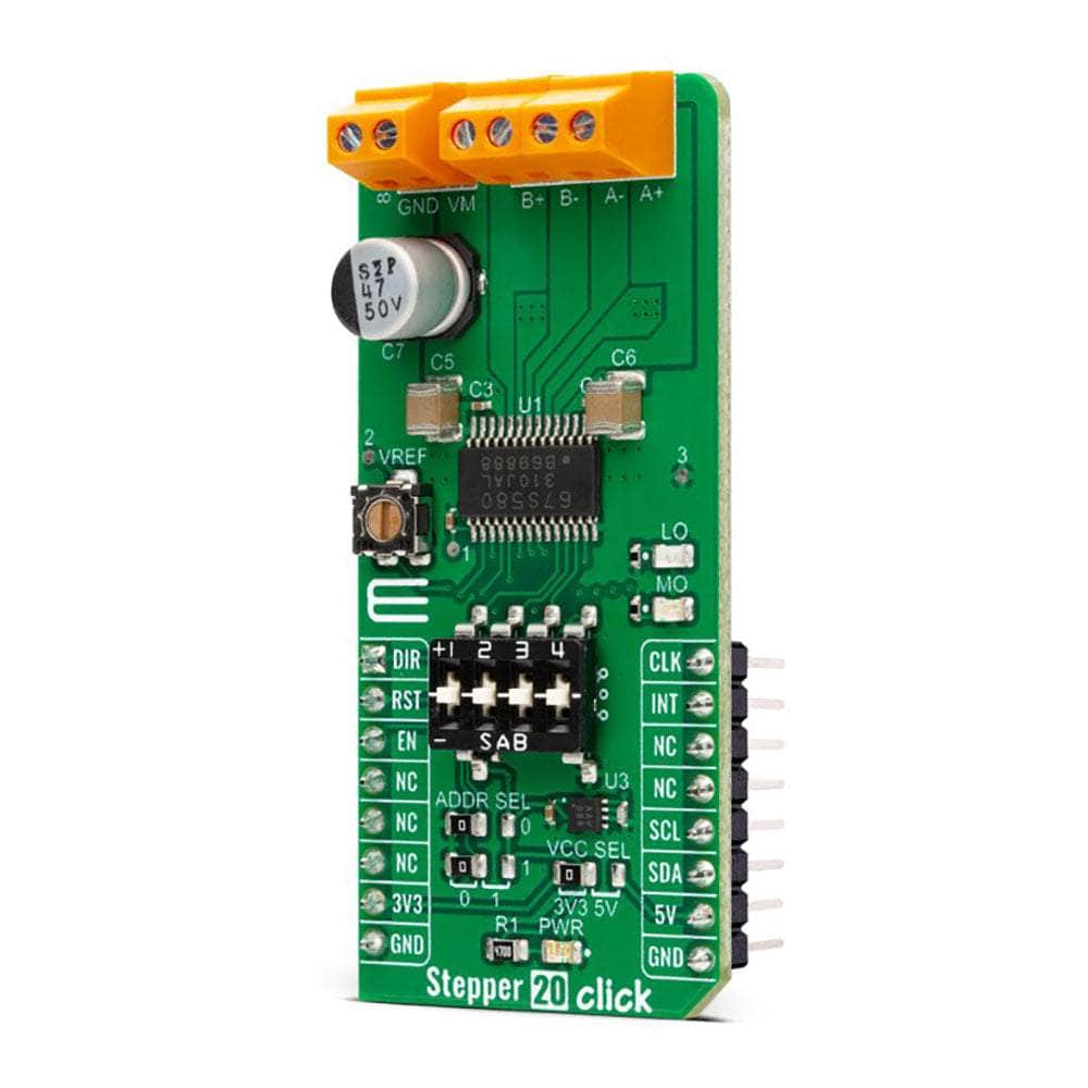 Mikroelektronika d.o.o. MIKROE-5477 Stepper 20 Click Board™ - The Debug Store UK