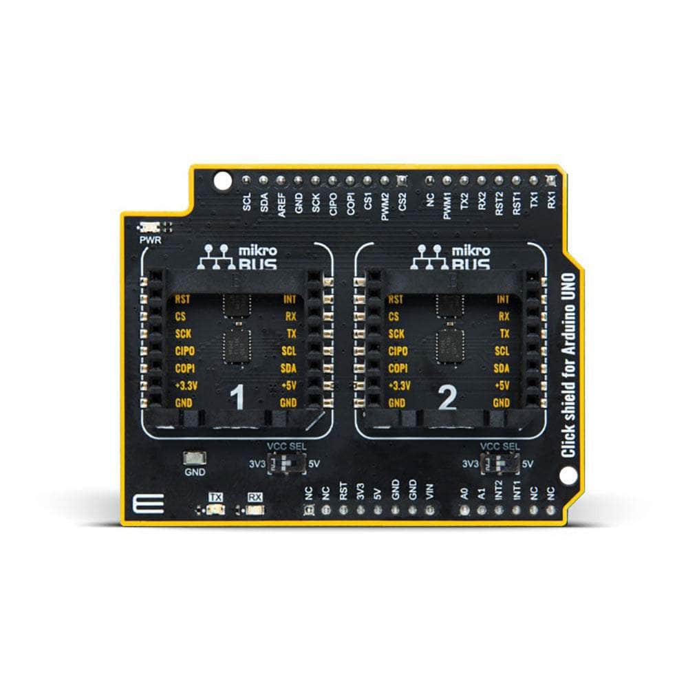 Mikroelektronika d.o.o. MIKROE-5739 Click Shield for Arduino UNO - The Debug Store UK