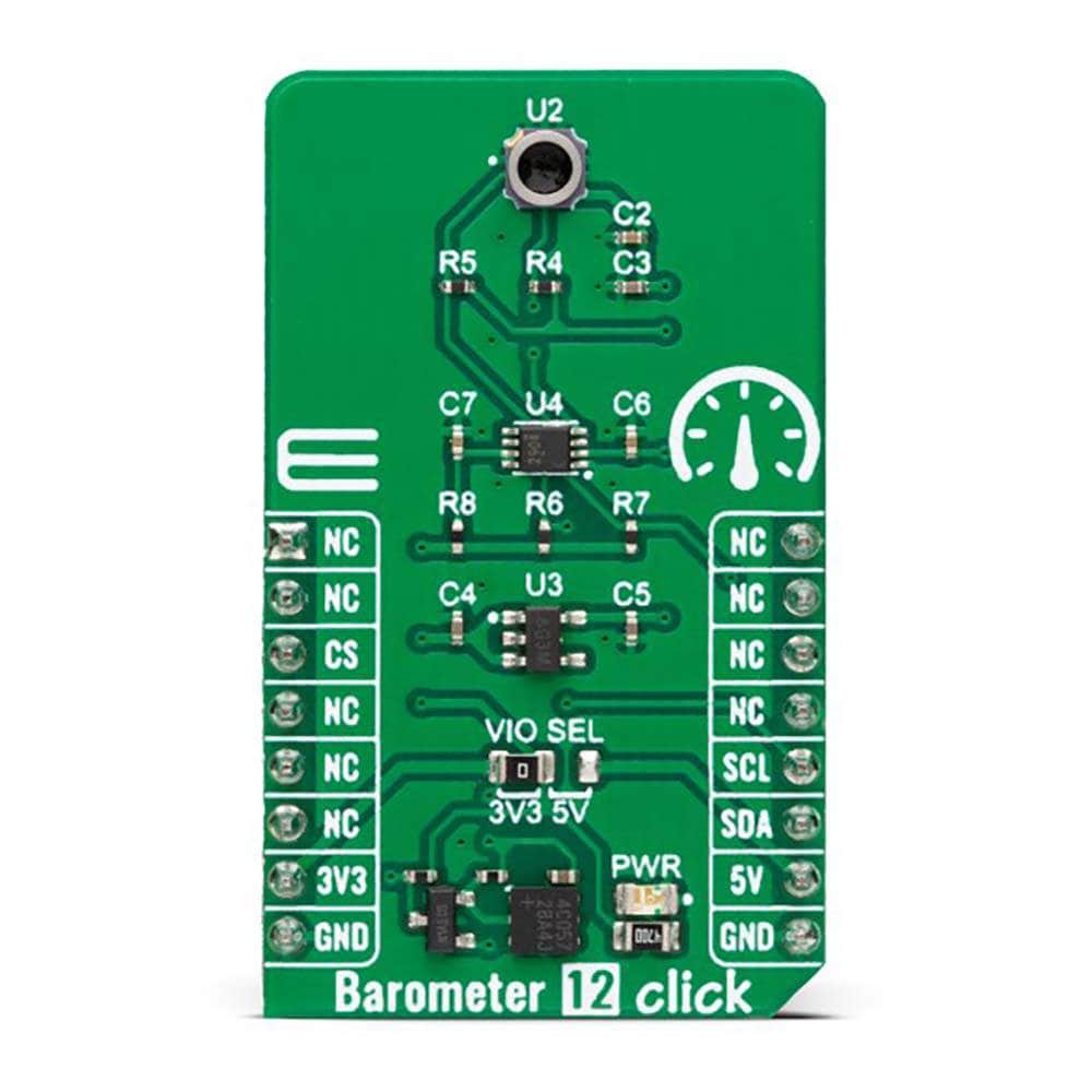 Mikroelektronika d.o.o. MIKROE-5775 Barometer 12 Click Board™ - The Debug Store UK