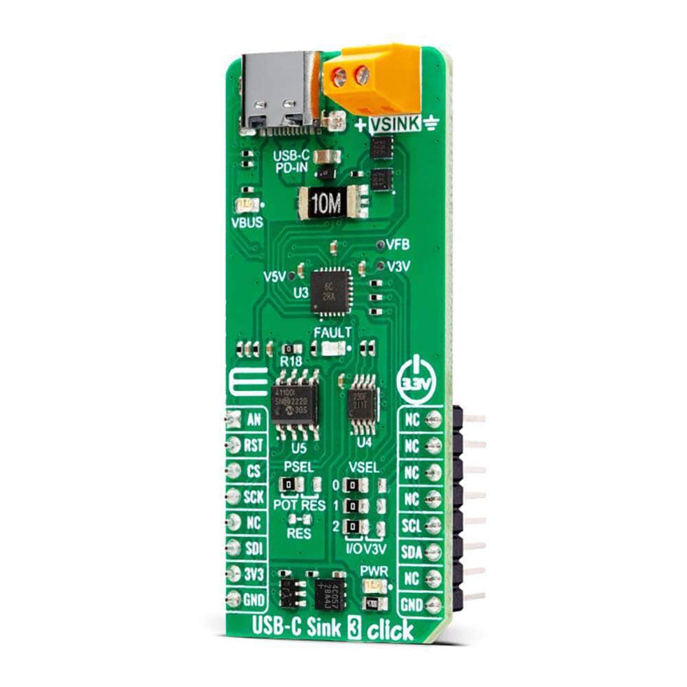 Mikroelektronika d.o.o. MIKROE-5791 USB-C Sink 3 Click Board™ - The Debug Store UK