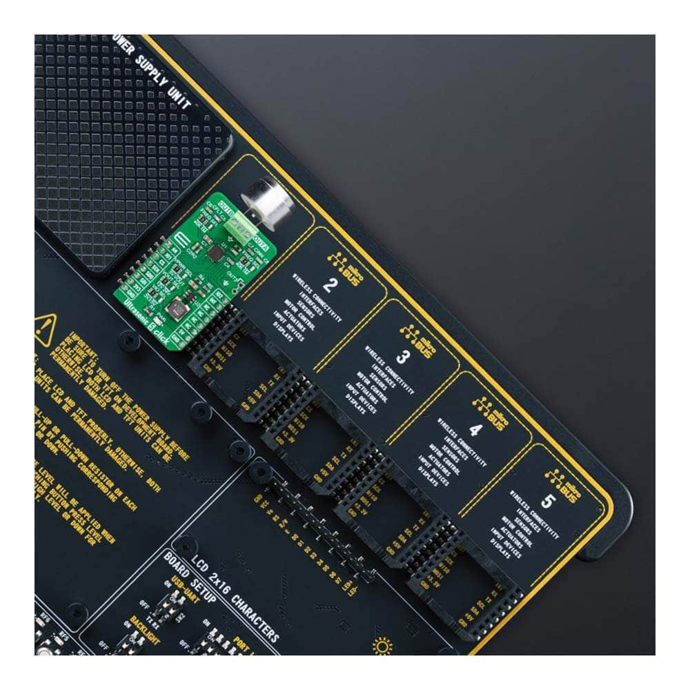 Mikroelektronika d.o.o. MIKROE-5804 Ultrasonic 5 Click Board™ - The Debug Store UK