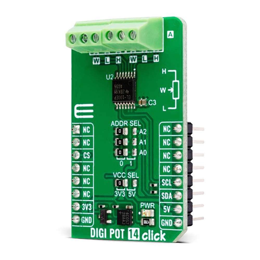 Mikroelektronika d.o.o. MIKROE-5814 DIGI POT 14 Click Board™ - The Debug Store UK