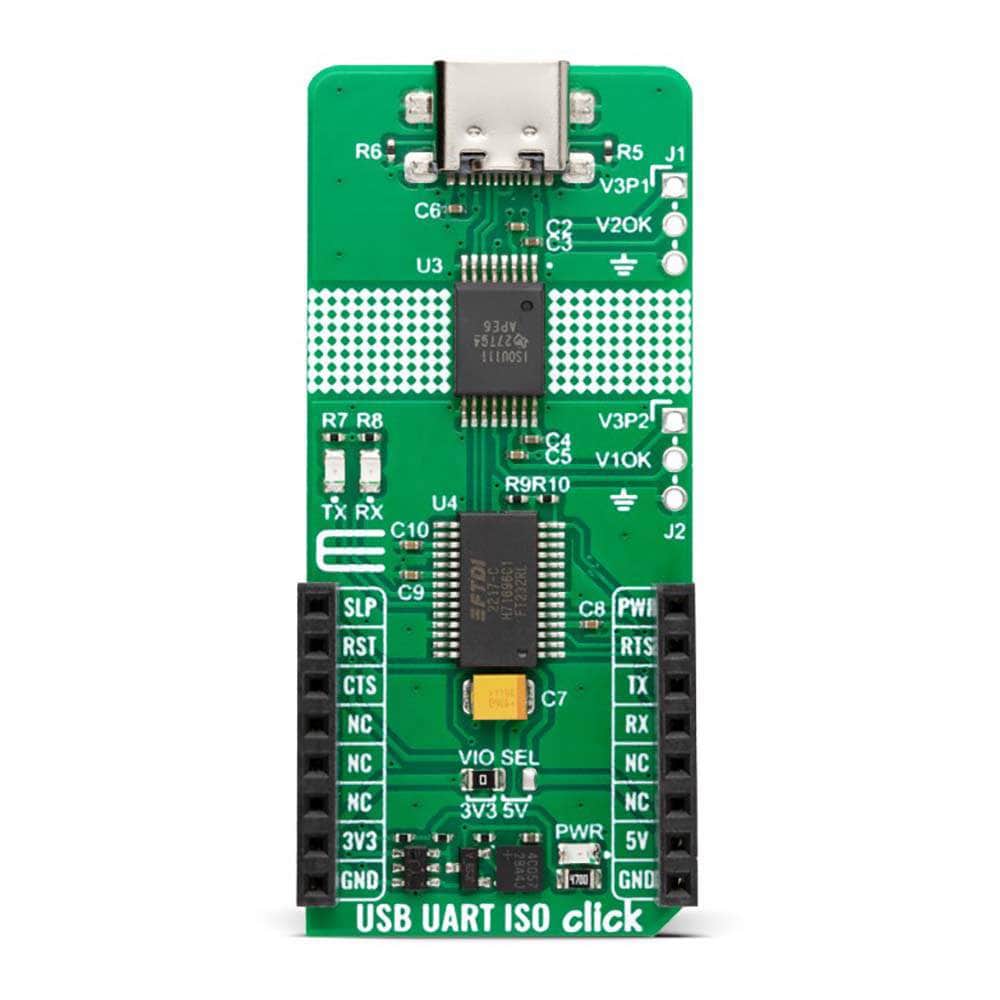 Mikroelektronika d.o.o. MIKROE-5815 USB UART ISO Click Board™ - The Debug Store UK