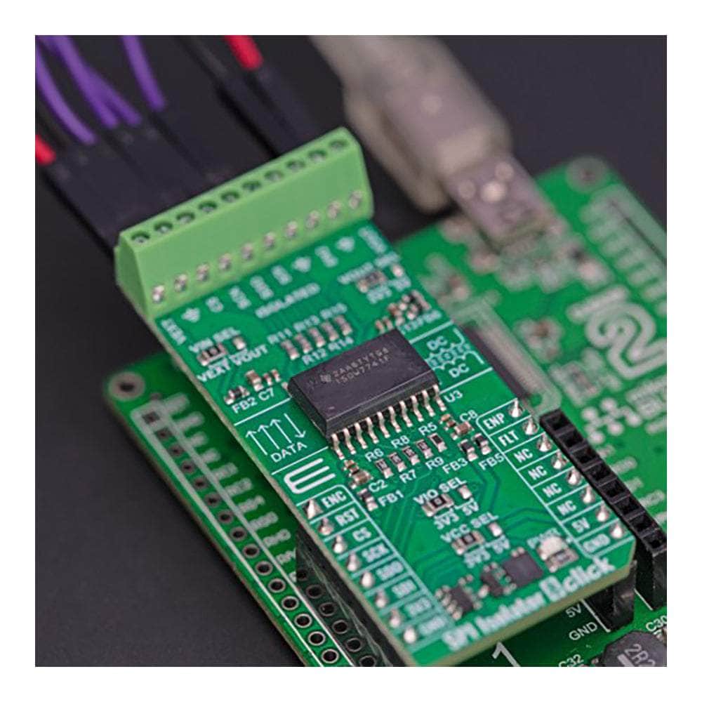 Mikroelektronika d.o.o. MIKROE-5873 SPI Isolator 8 Click Board™ - The Debug Store UK