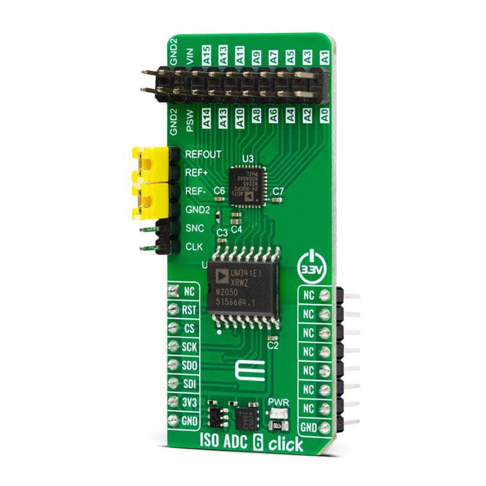 Mikroelektronika d.o.o. MIKROE-5901 ISO ADC 6 Click Board - The Debug Store UK
