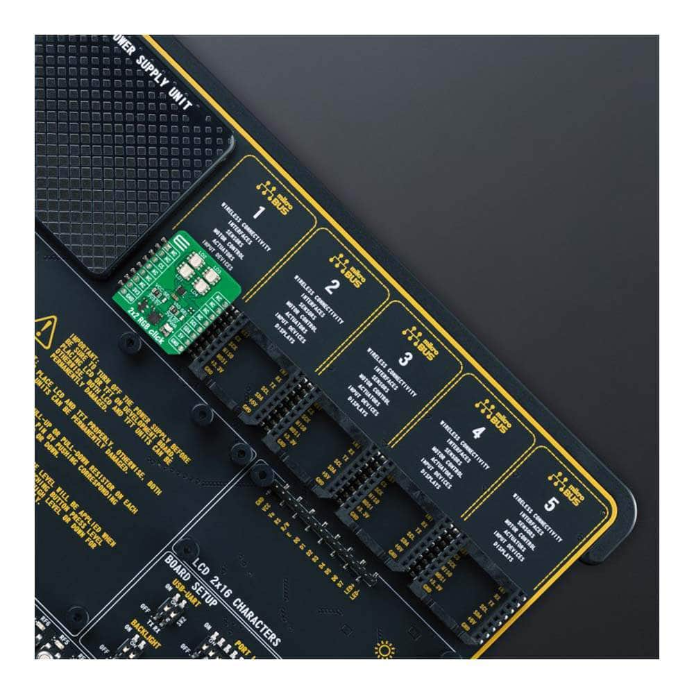 Mikroelektronika d.o.o. MIKROE-5917 2x2 RGB Click Board - The Debug Store UK