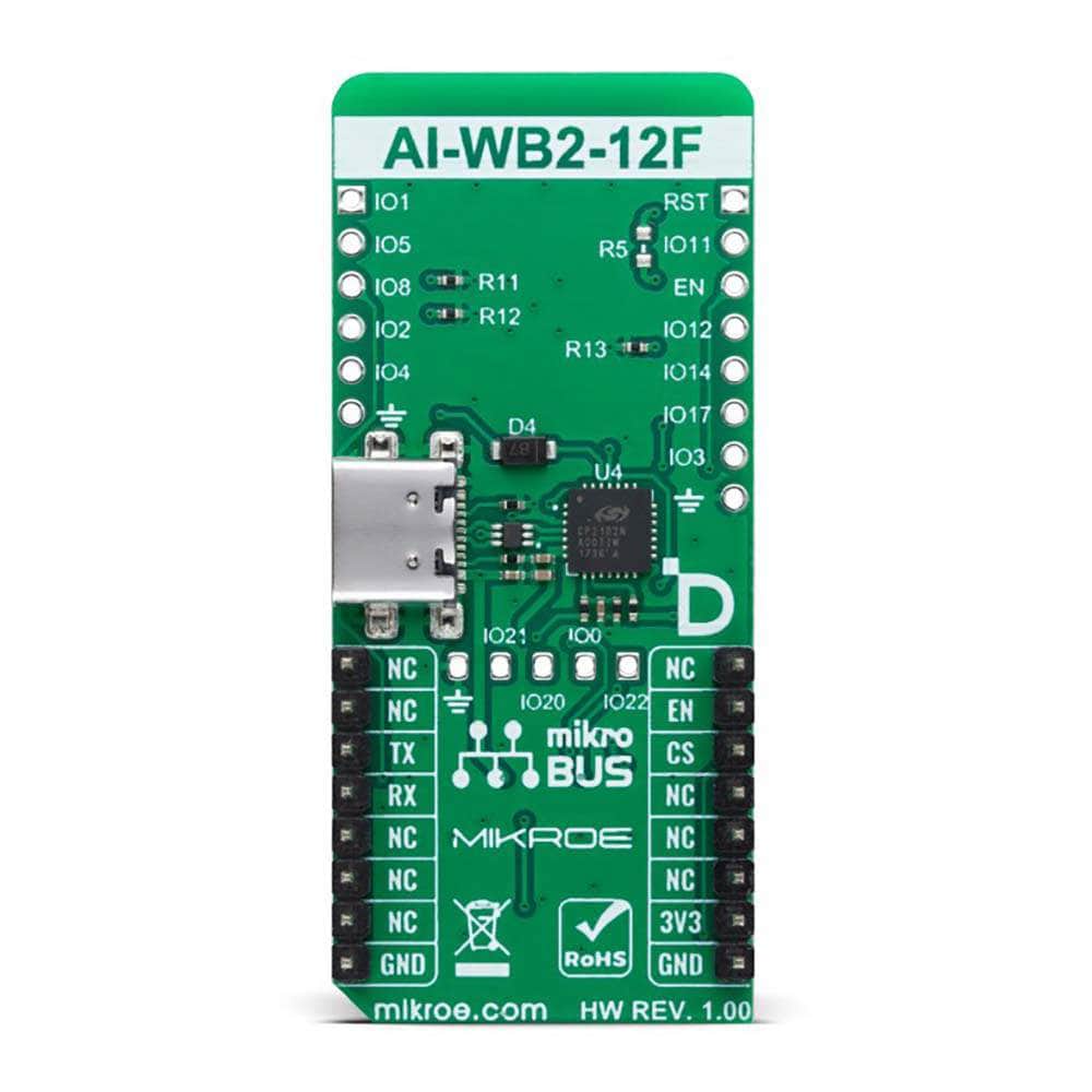 Mikroelektronika d.o.o. MIKROE-5983 AI-WB2-12F Click Board™ - The Debug Store UK