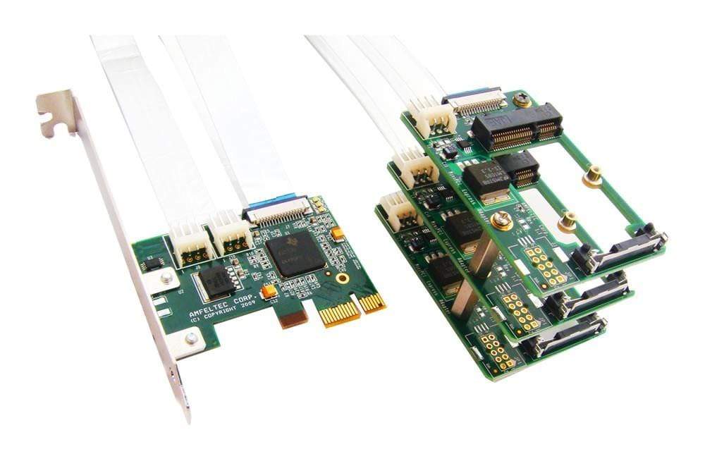 Amfeltec Corp SKU-064-21 Amfeltec SKU-064-21 3-Way x1 PCIe to MiniPCIe Gen2 Splitter (Host) - The Debug Store UK