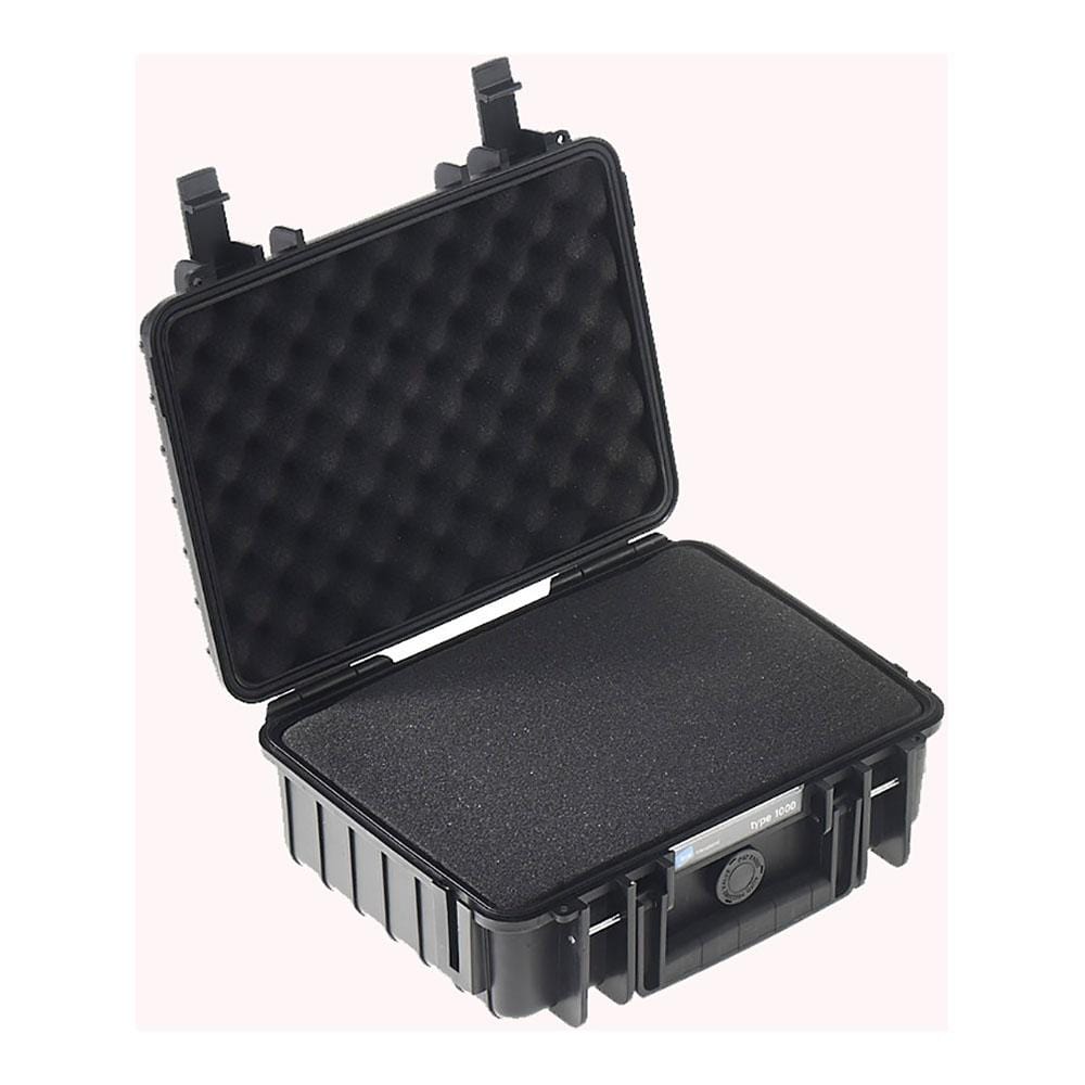 B&W International GmbH Black / Pluckable Foam BW1000/B/SI B&W Type 1000 Rugged Outdoor.Case - The Debug Store UK