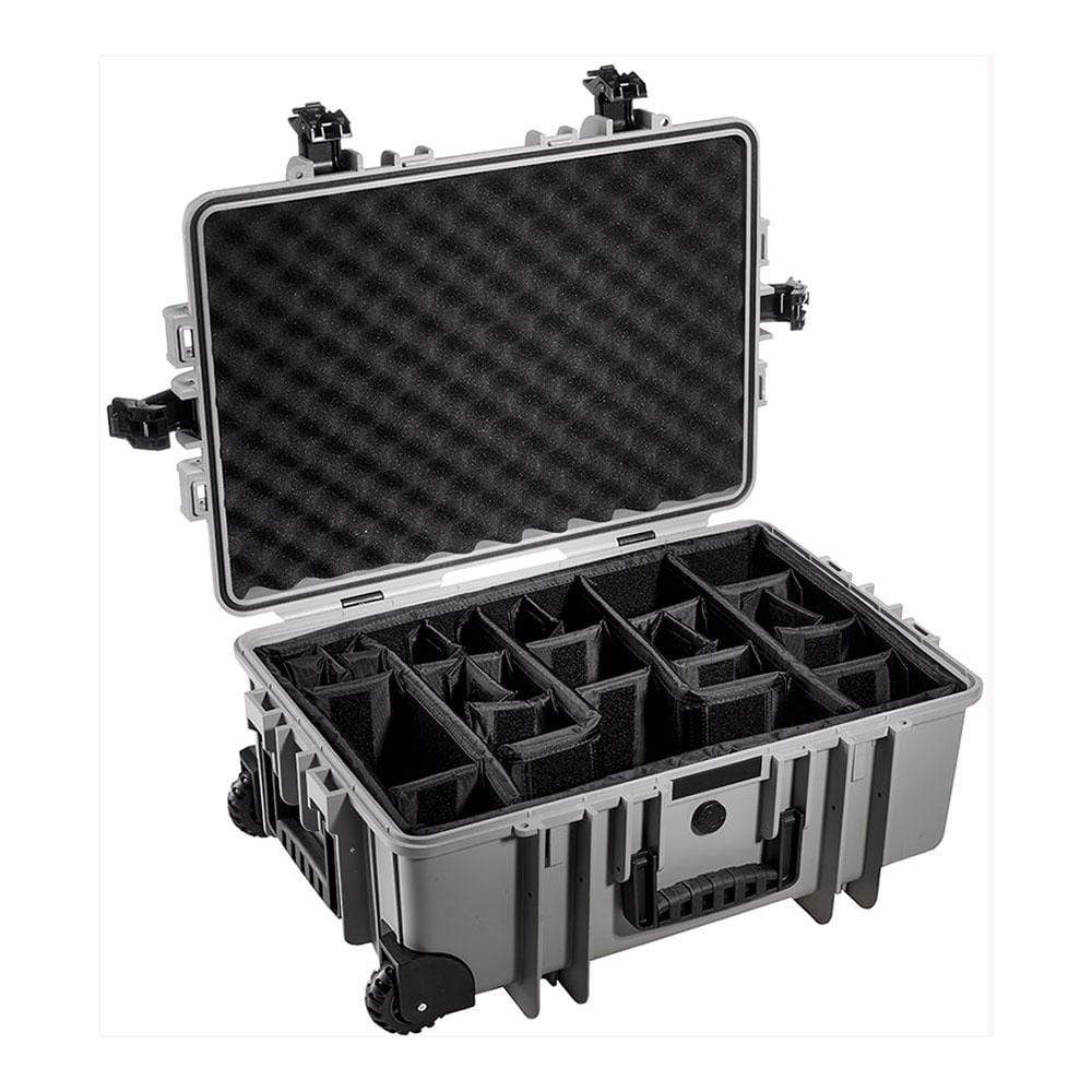 B&W International GmbH Grey / Padded Dividers BW6700/G/RPD B&W Type 6700 Rugged Outdoor.Case - The Debug Store UK