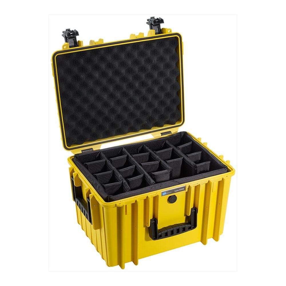 B&W International GmbH Black / Padded Dividers BW5500/B/RPD B&W Type 5500 Rugged Outdoor.Case - The Debug Store UK