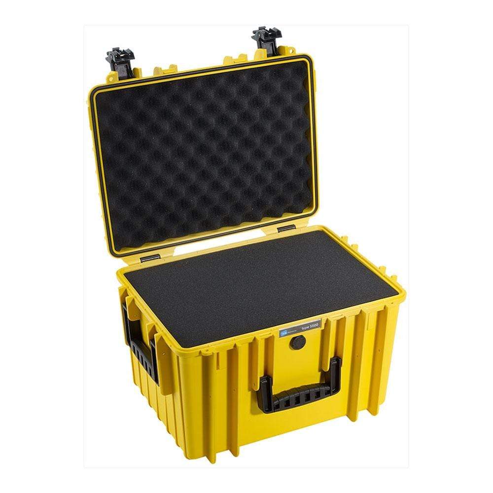 B&W International GmbH Yellow / Pluckable Foam BW5500/Y/SI B&W Type 5500 Rugged Outdoor.Case - The Debug Store UK