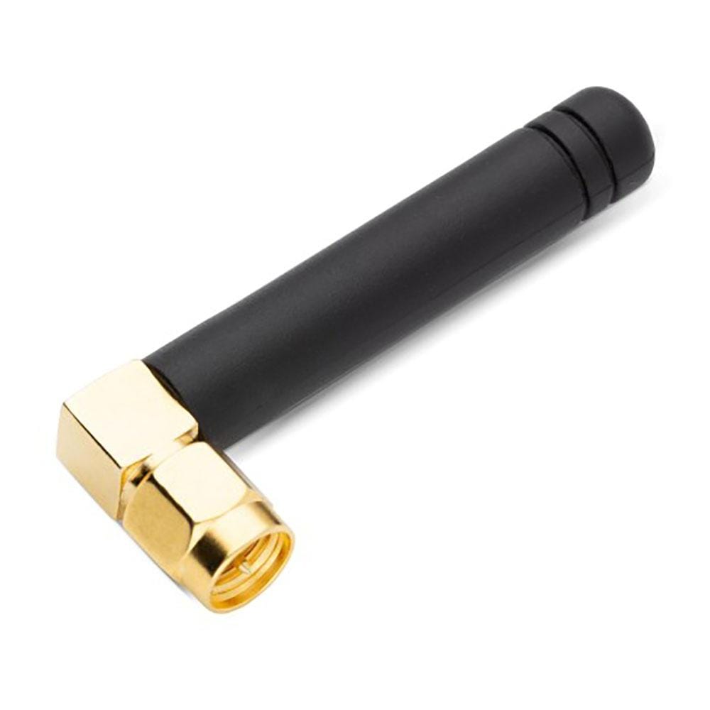 Mikroelektronika d.o.o. MIKROE-3610 WIFI Rubber Antenna 2.4GHz right angle SMA - The Debug Store UK