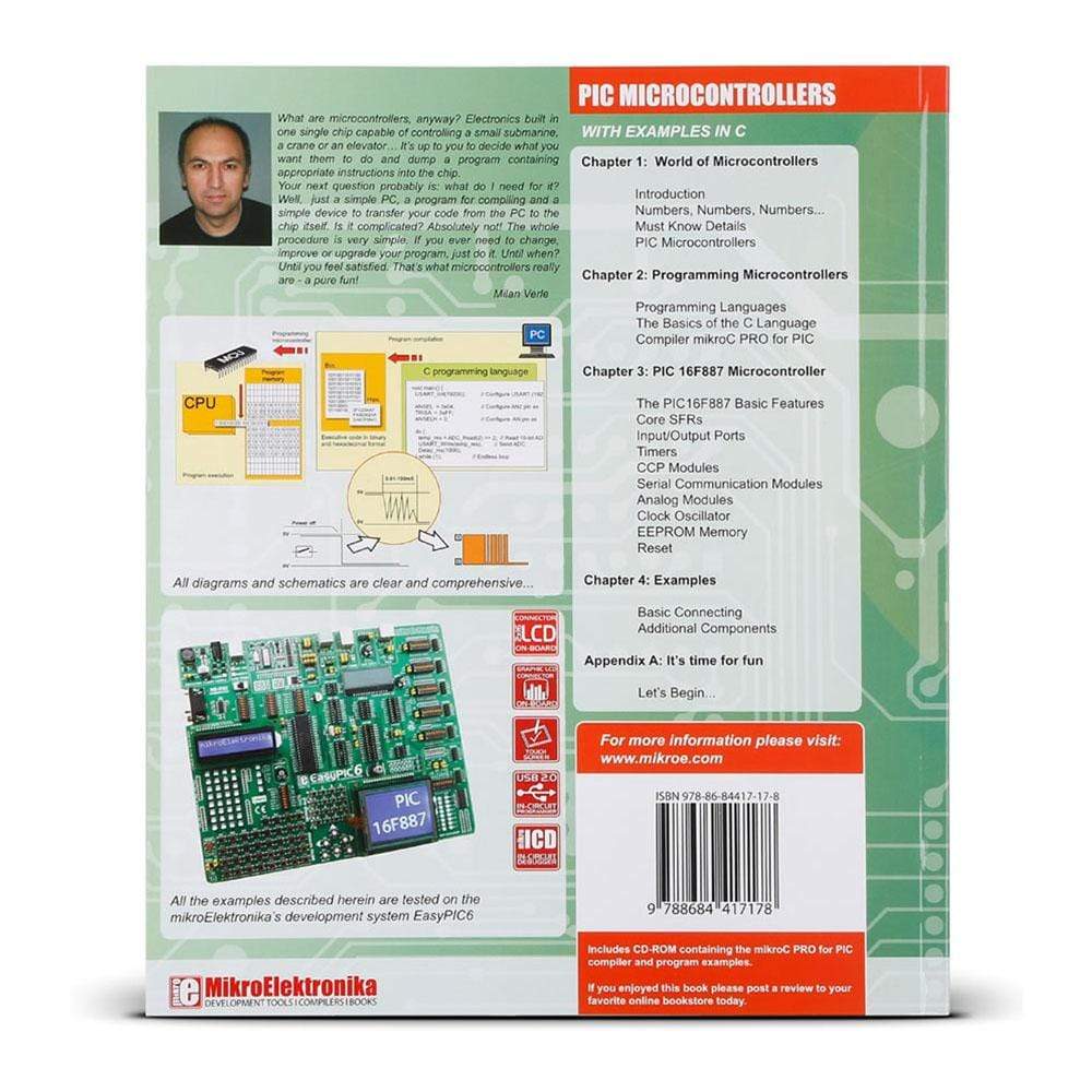 Mikroelektronika d.o.o. MIKROE-410 Book: PIC Microcontrollers - Programming in C - The Debug Store UK