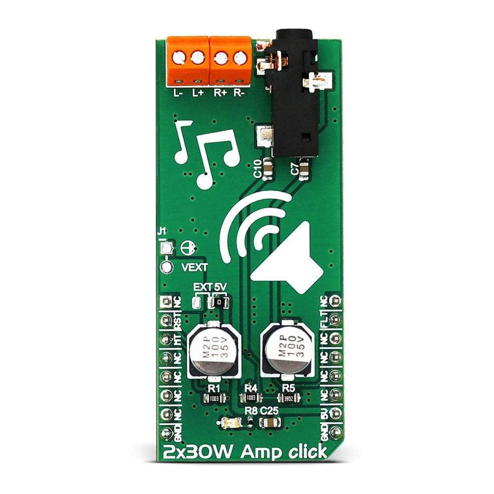 Mikroelektronika d.o.o. MIKROE-3010 2 x 30W Amp Click Board - The Debug Store UK