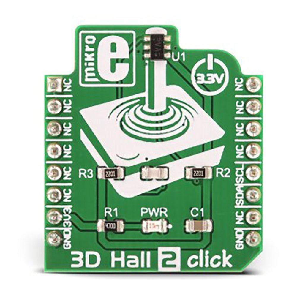 Mikroelektronika d.o.o. MIKROE-3190 3D Hall 2 Click Board - The Debug Store UK