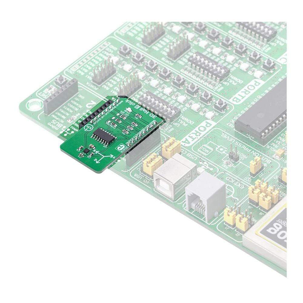 Mikroelektronika d.o.o. MIKROE-3310 3D Hall 3 Click Board - The Debug Store UK