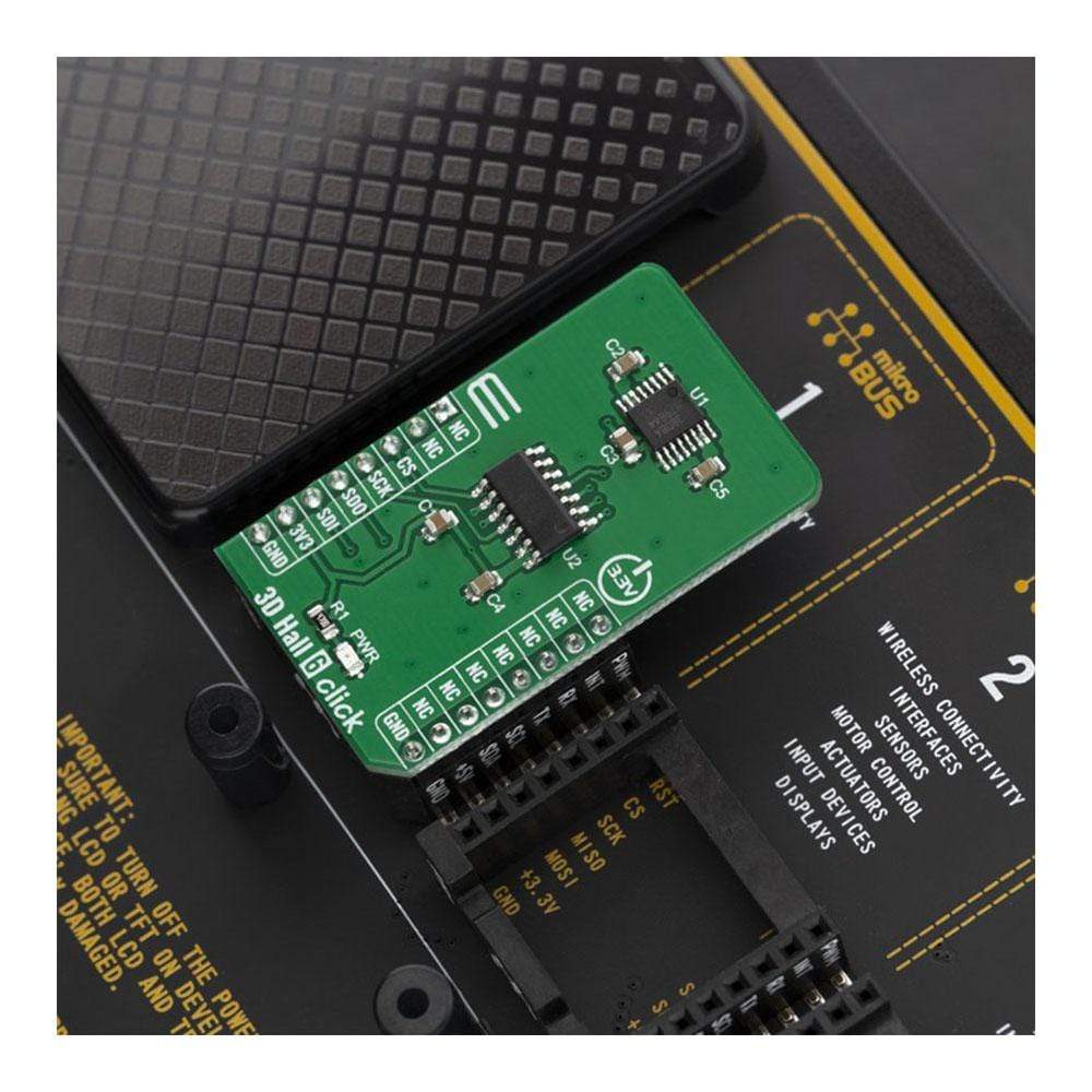 Mikroelektronika d.o.o. MIKROE-3764 3D Hall 6 Click Board - The Debug Store UK