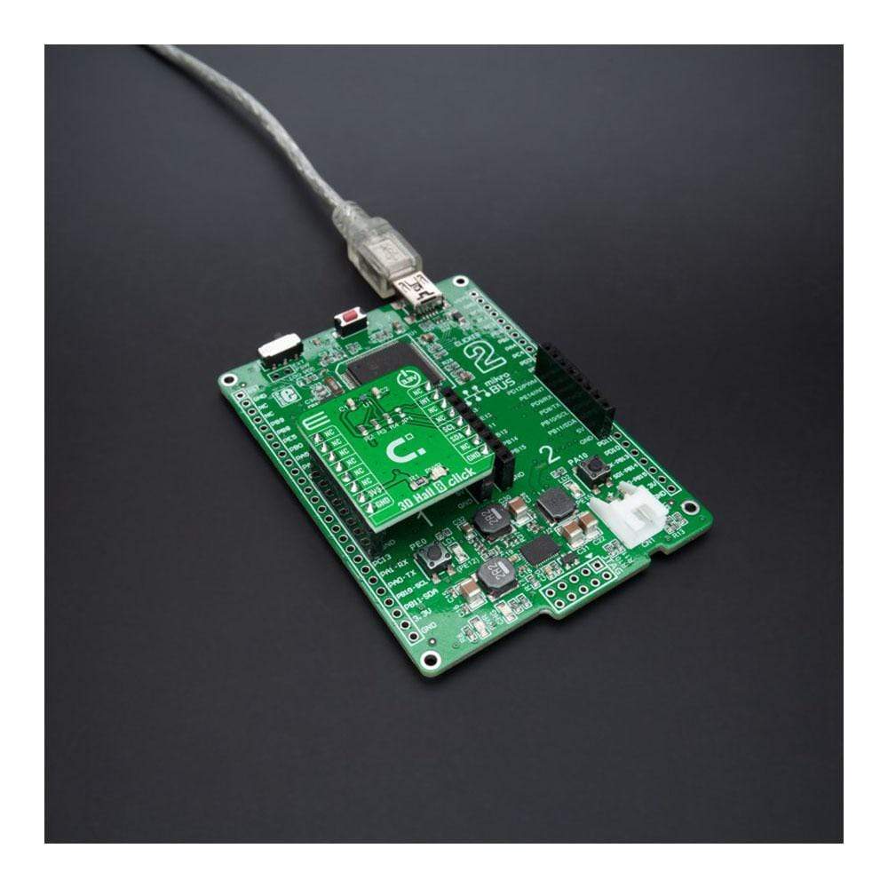 Mikroelektronika d.o.o. MIKROE-4498 3D Hall 8 Click Board - The Debug Store UK