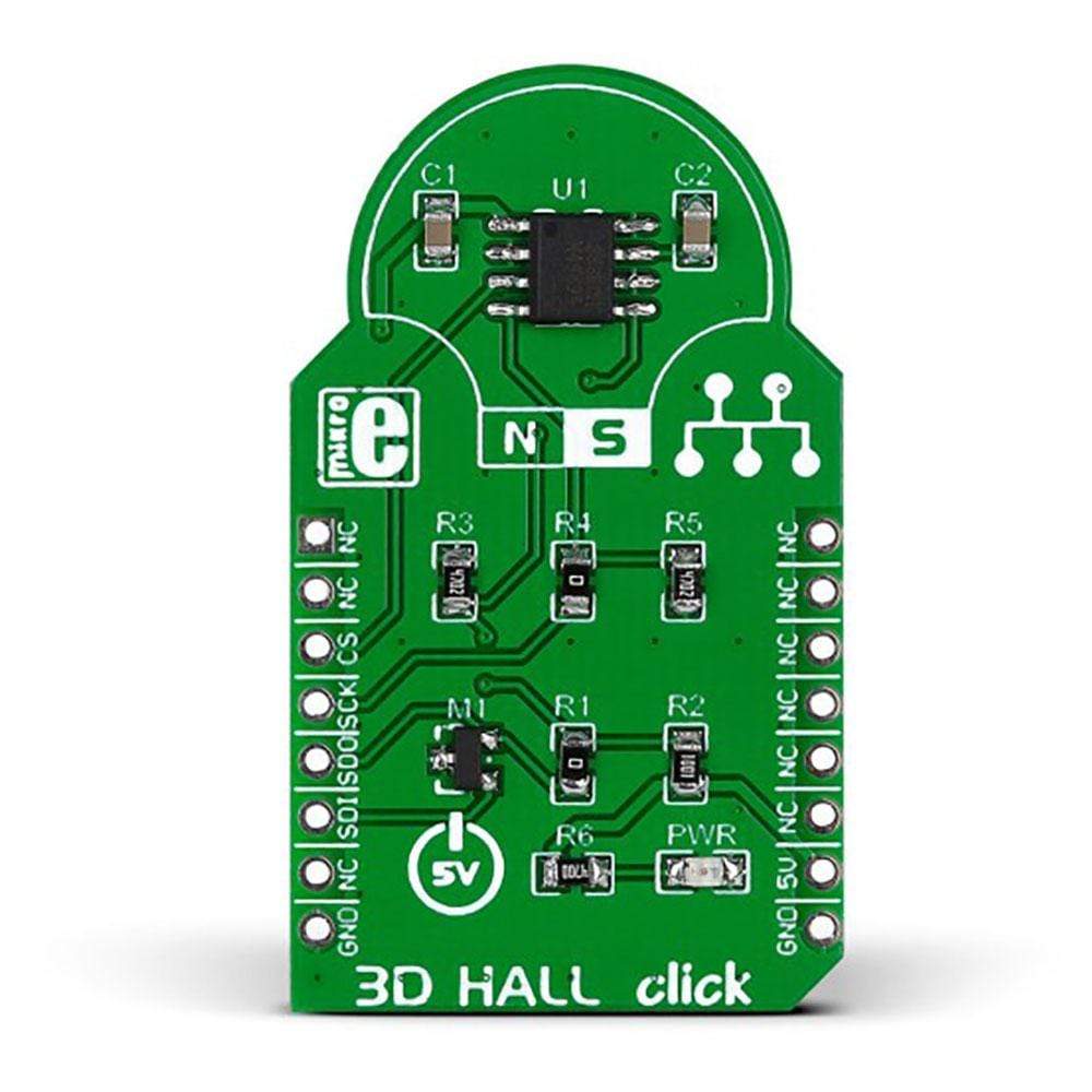 Mikroelektronika d.o.o. MIKROE-1987 3D Hall Click Board - The Debug Store UK