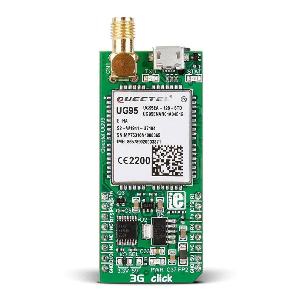 Mikroelektronika d.o.o. MIKROE-2226 3G-EA Click Board (UK, EU and Australia) - The Debug Store UK