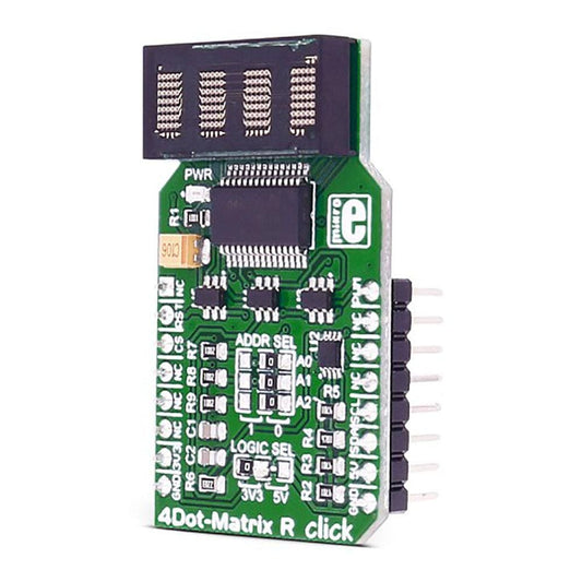 Mikroelektronika d.o.o. MIKROE-2706 4DotMatrix R Click Board - The Debug Store UK