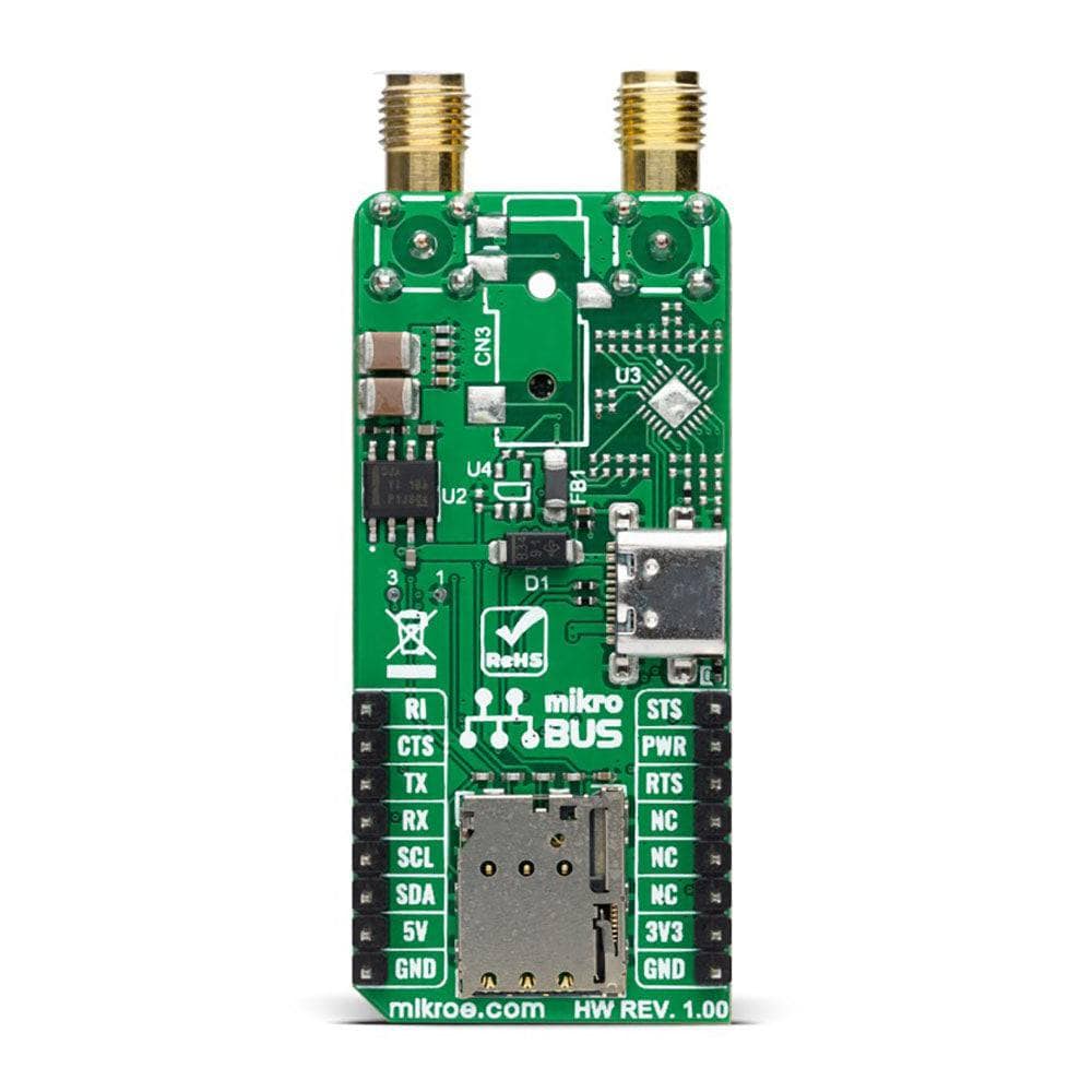 Mikroelektronika d.o.o. MIKROE-5236 4G LTE 2 Data Click Board - The Debug Store UK