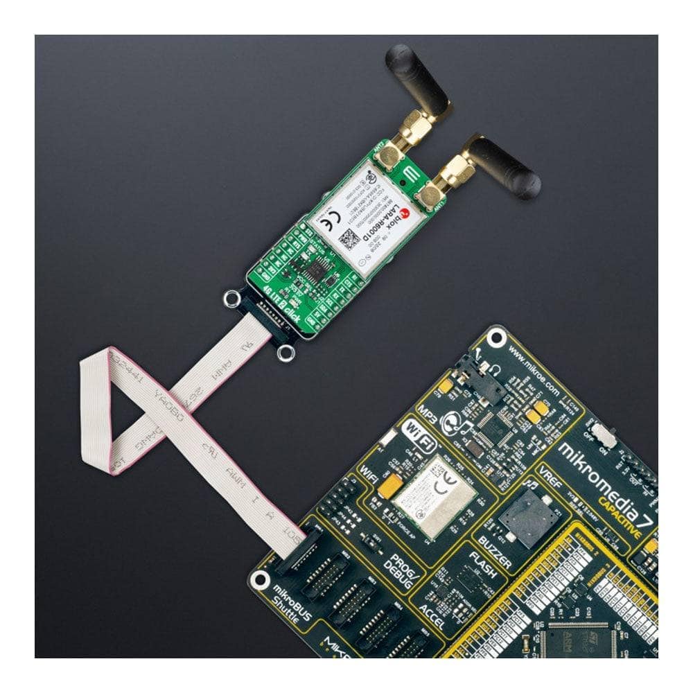 Mikroelektronika d.o.o. MIKROE-5236 4G LTE 2 Voice Click Board - The Debug Store UK