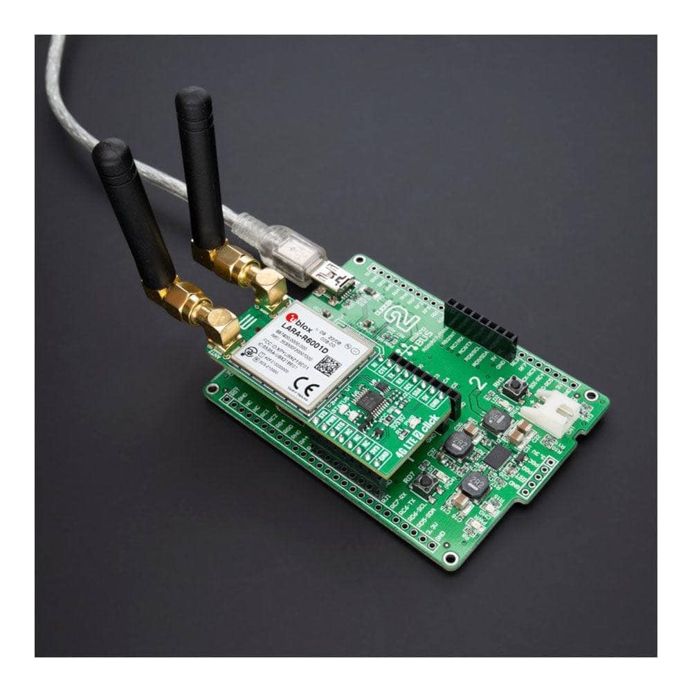 Mikroelektronika d.o.o. MIKROE-5236 4G LTE 2 Voice Click Board - The Debug Store UK