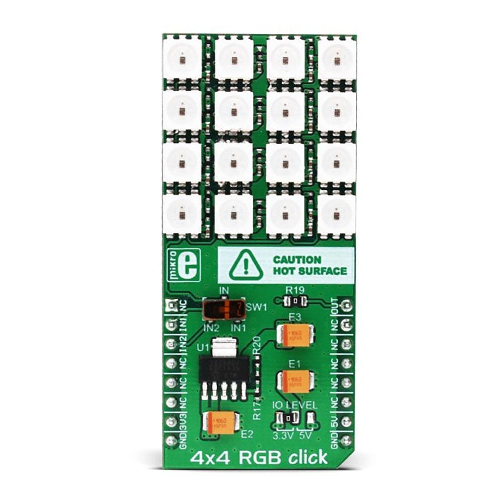 Mikroelektronika d.o.o. MIKROE-1881 4X4 RGB Click Board - The Debug Store UK