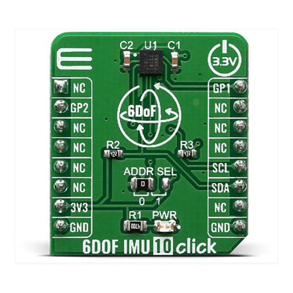 Mikroelektronika d.o.o. MIKROE-3934 6DOF IMU 10 Click Board - The Debug Store UK