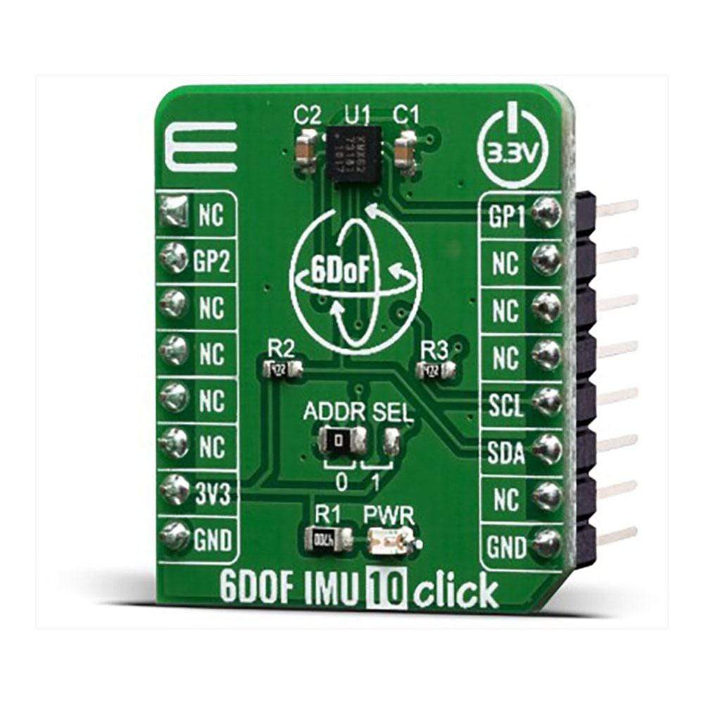 Mikroelektronika d.o.o. MIKROE-3934 6DOF IMU 10 Click Board - The Debug Store UK