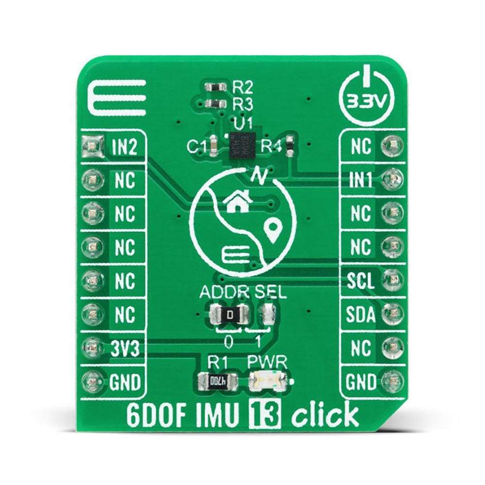 Mikroelektronika d.o.o. MIKROE-4228 6DOF IMU 13 Click Board - The Debug Store UK