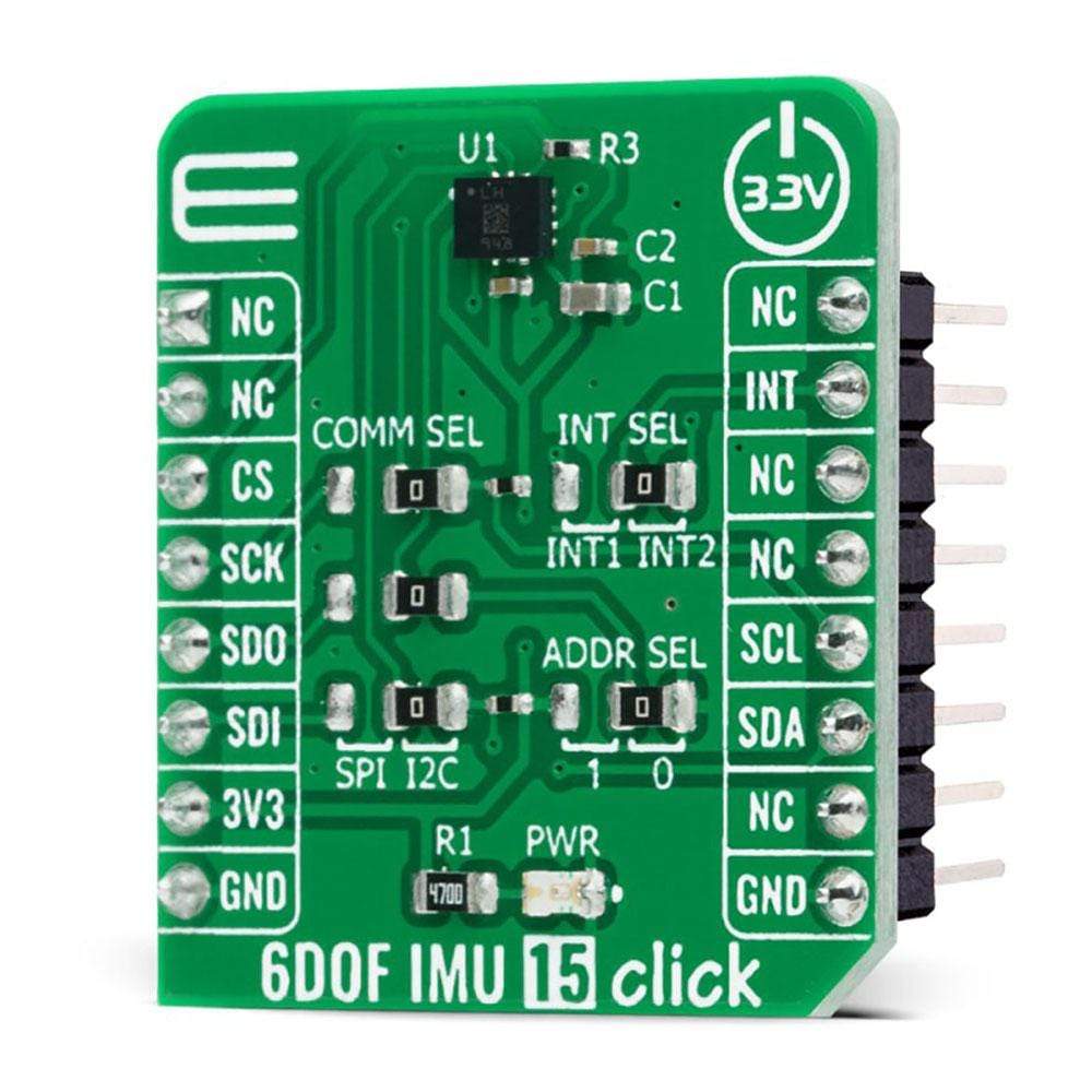 Mikroelektronika d.o.o. MIKROE-4330 6DOF IMU 15 Click Board - The Debug Store UK