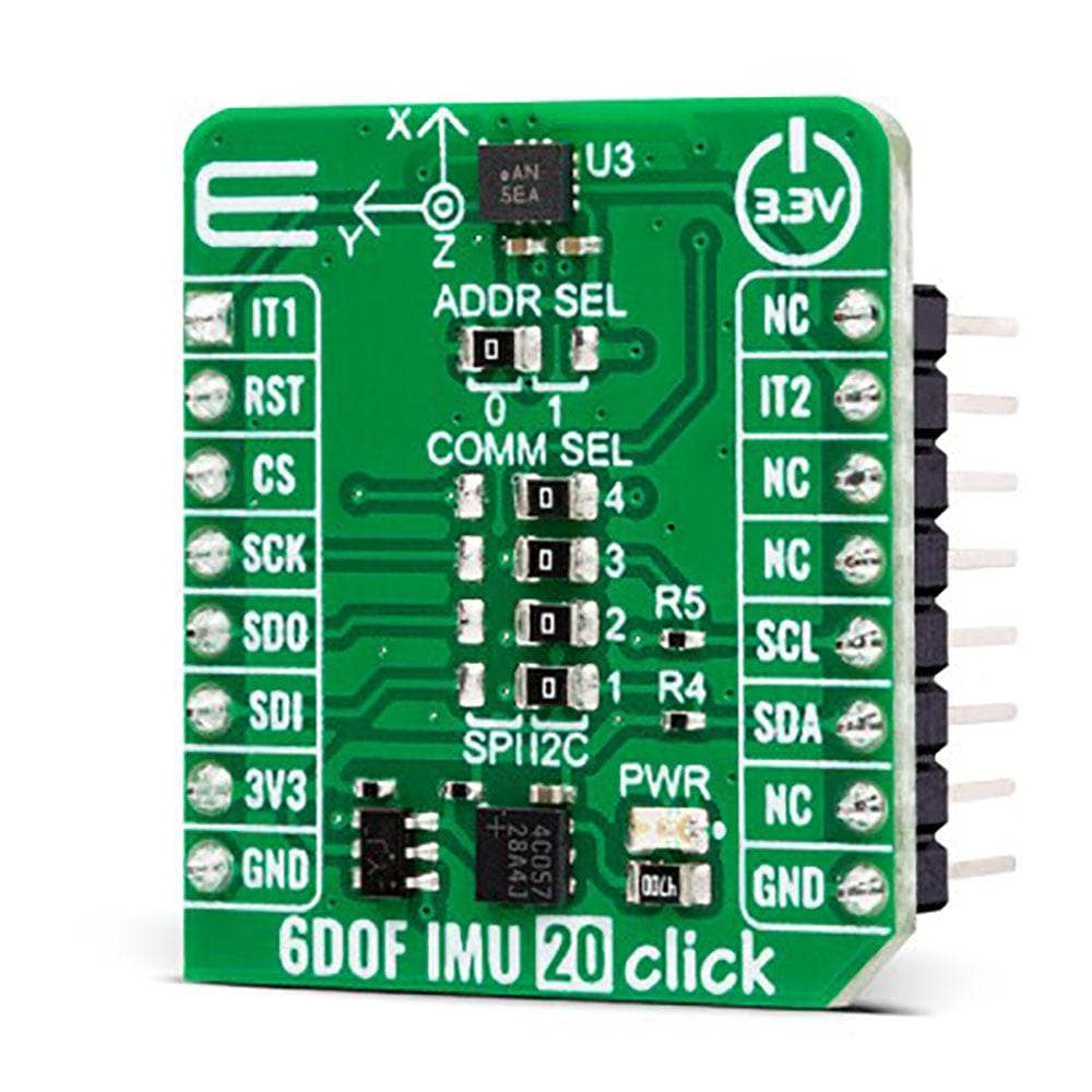 Mikroelektronika d.o.o. MIKROE-5606 6DOF IMU 20 Click Board - The Debug Store UK