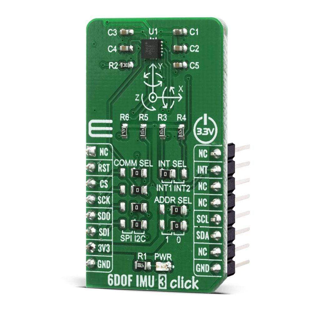 Mikroelektronika d.o.o. MIKROE-4086 6DOF IMU 3 Click Board - The Debug Store UK