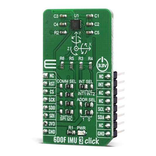 Mikroelektronika d.o.o. MIKROE-4086 6DOF IMU 3 Click Board - The Debug Store UK