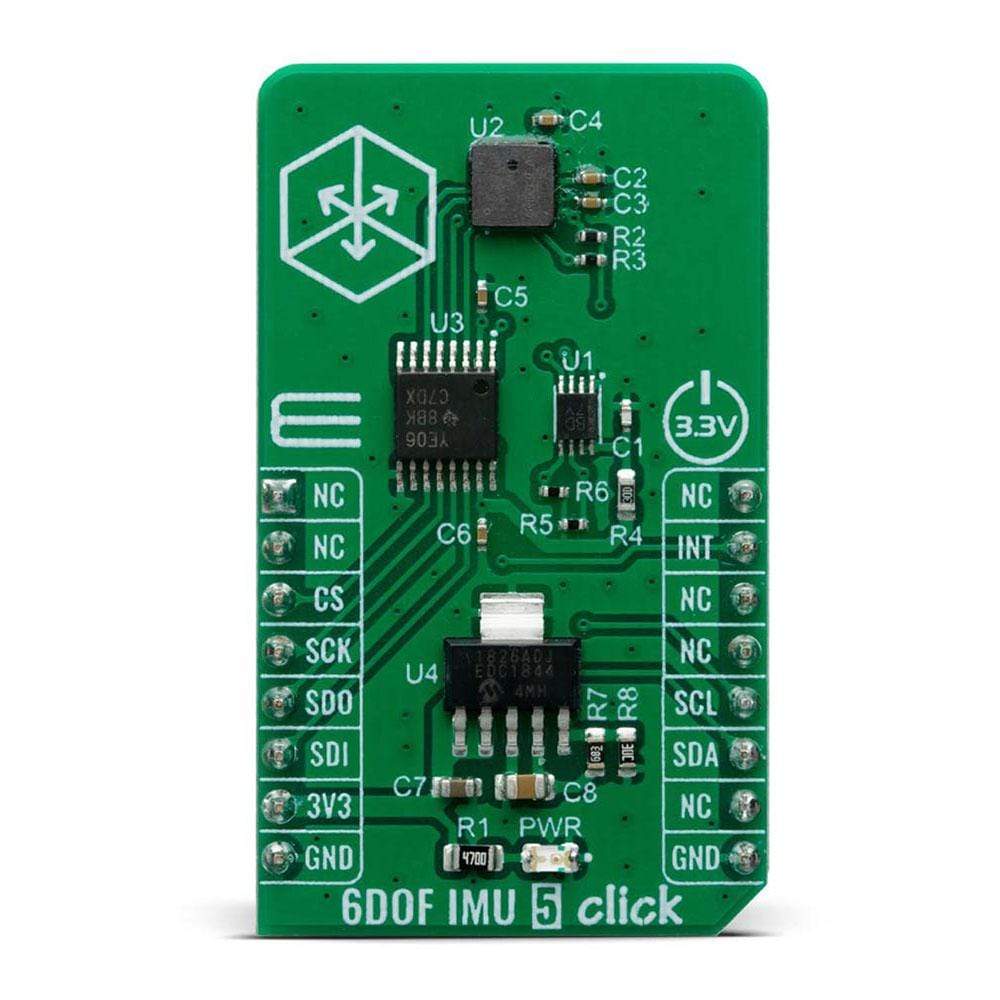 Mikroelektronika d.o.o. MIKROE-4089 6DOF IMU 5 Click Board - The Debug Store UK