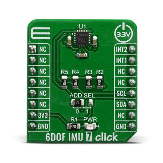 Mikroelektronika d.o.o. MIKROE-3776 6DOF IMU 7 Click Board - The Debug Store UK