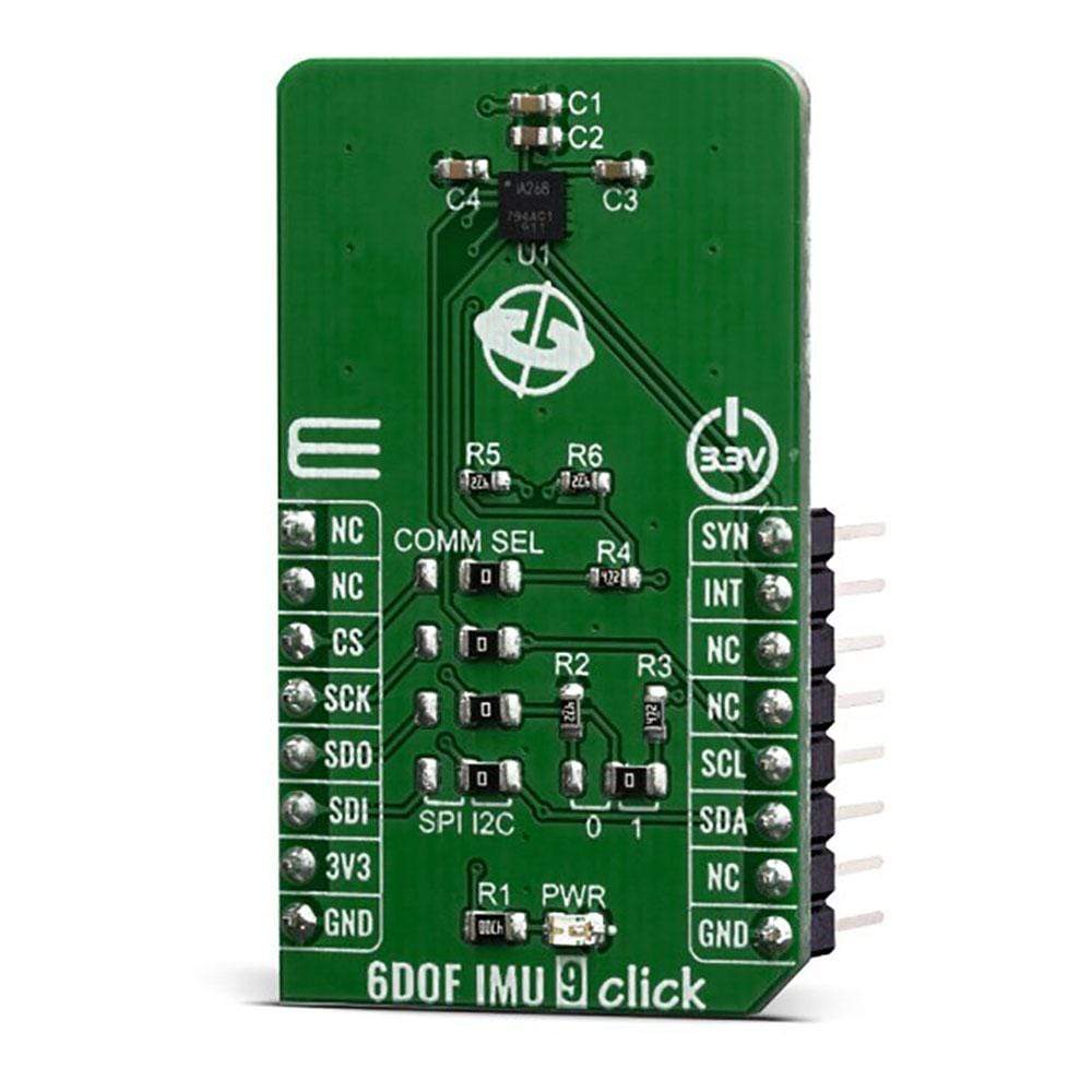 Mikroelektronika d.o.o. MIKROE-3827 6DOF IMU 9 Click Board - The Debug Store UK